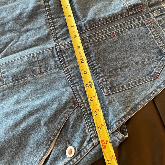 Vintage D'Mode 90s Classix Jean Overalls. Cotton Denim Dungarees Boyfriend Retro - Picture 10 of 16